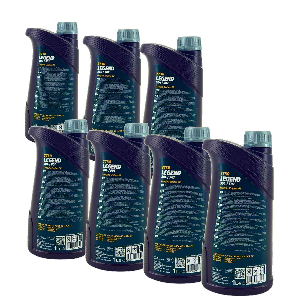 Mannol Legend 504/507 0W-30 7x1 Liter