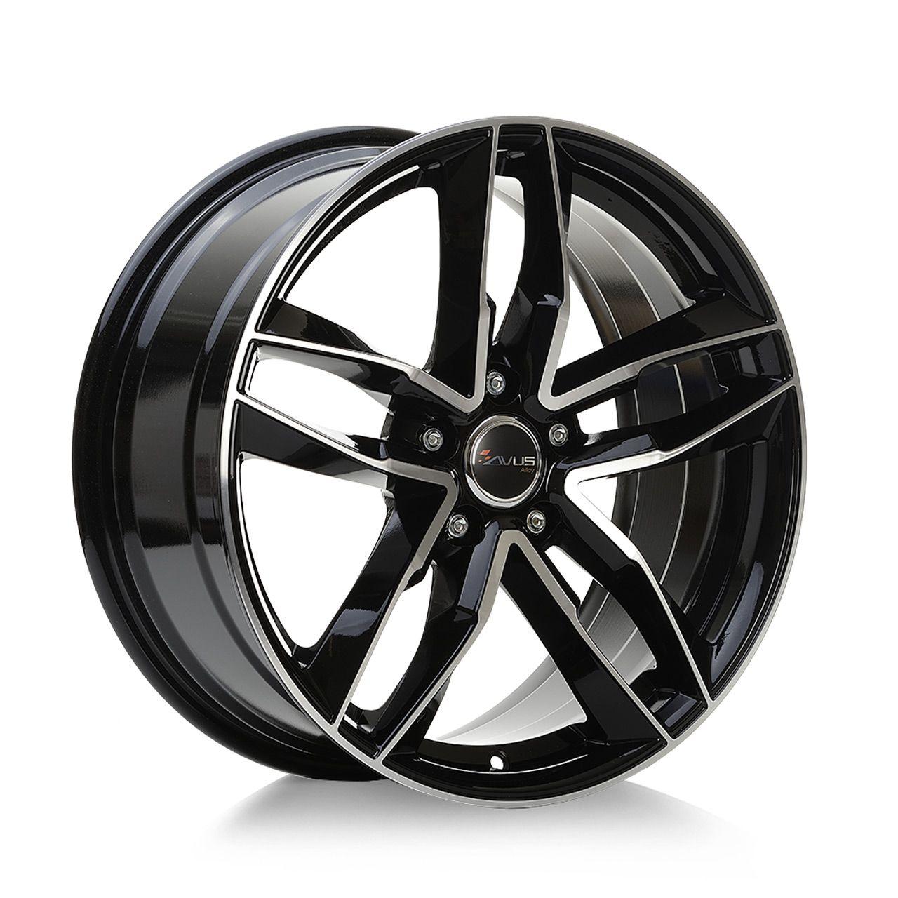 AVUS RACING AF16 black polished 8.0Jx18 5x112 ET45
