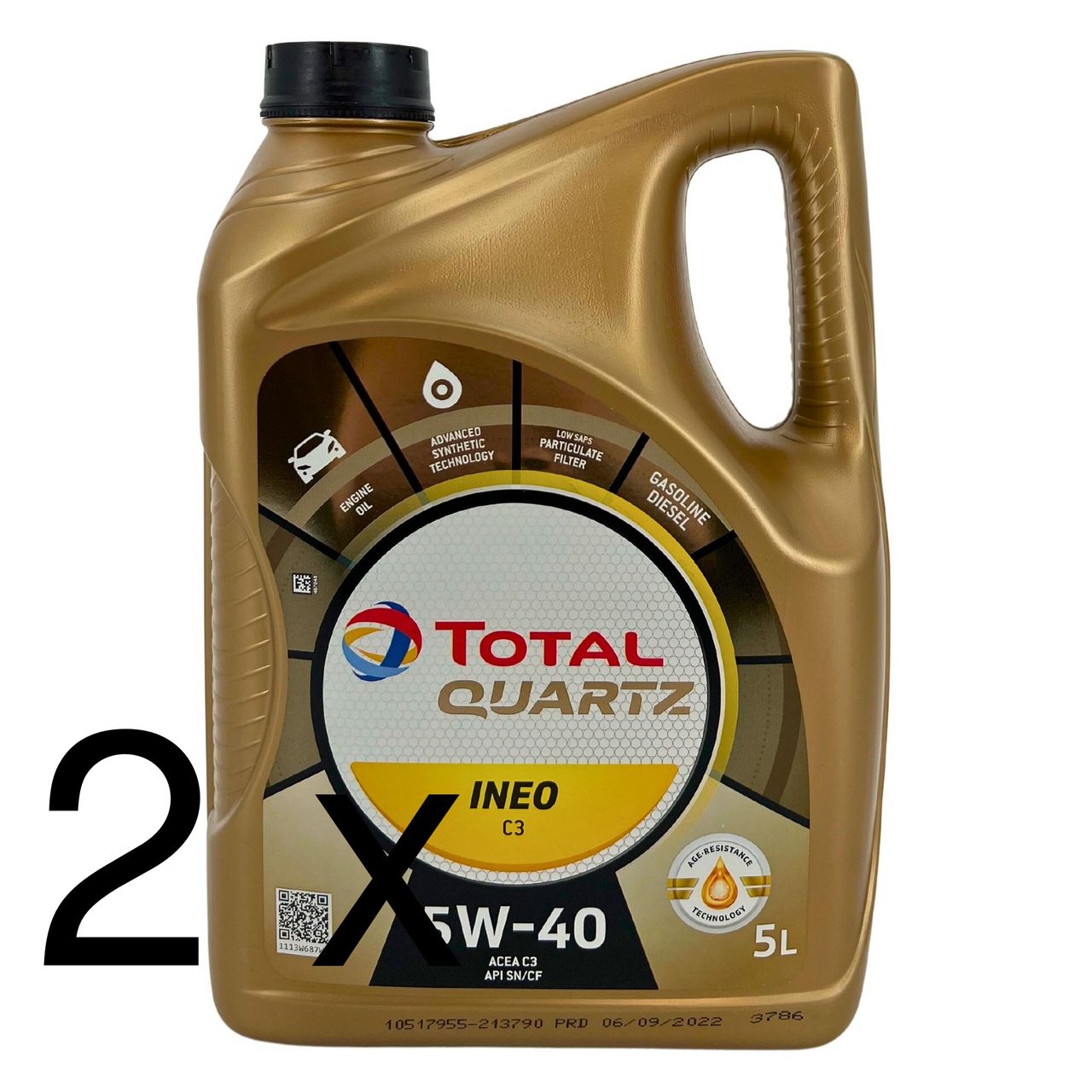 Total Quartz Ineo C3 5W-40 2x5 Liter