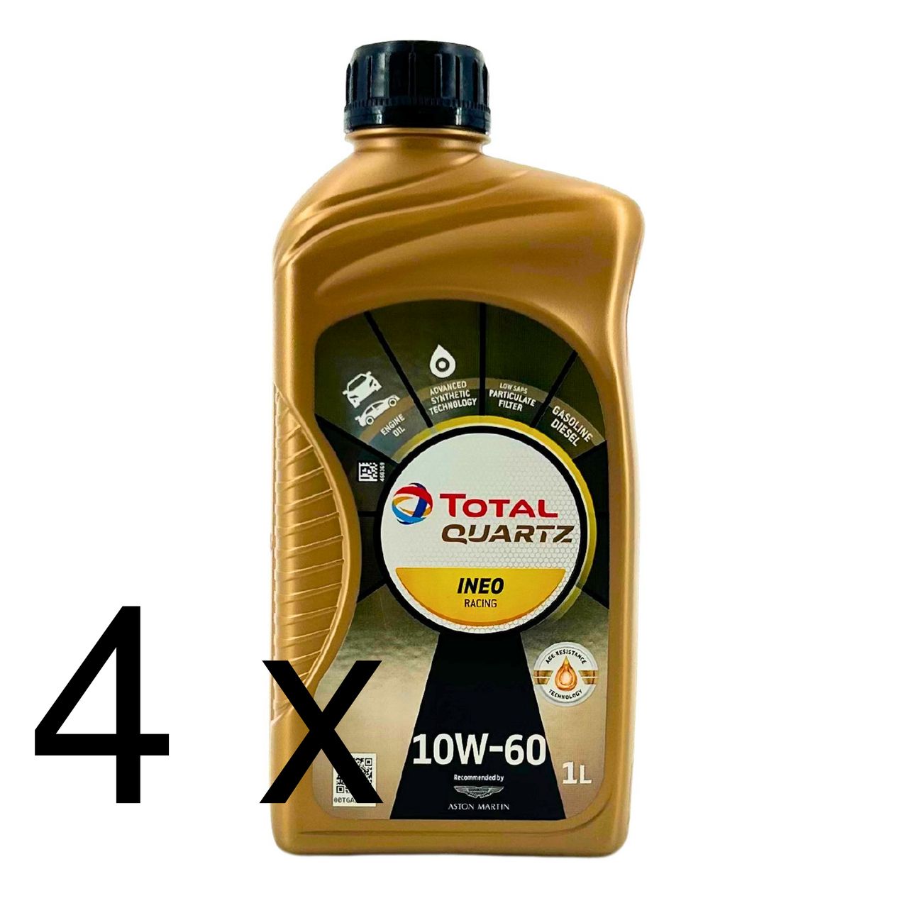 Total Quartz Ineo Racing 10W-60 4x1 Liter