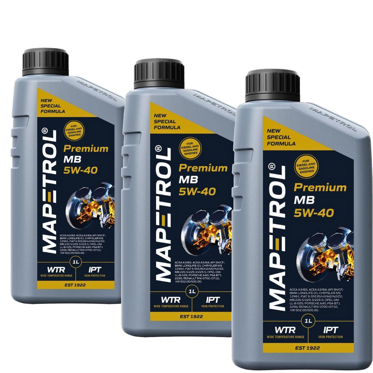 Mapetrol Premium MB 5W-40 3x1 Liter