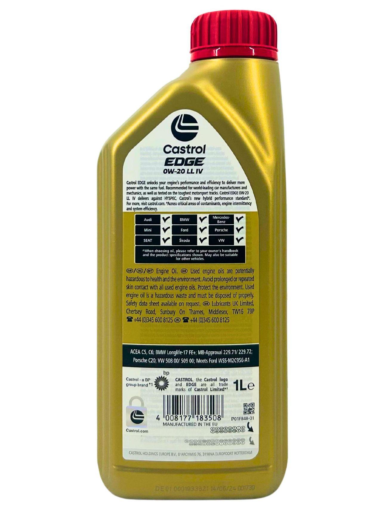 Castrol Edge 0W-20 LL IV 1 Liter