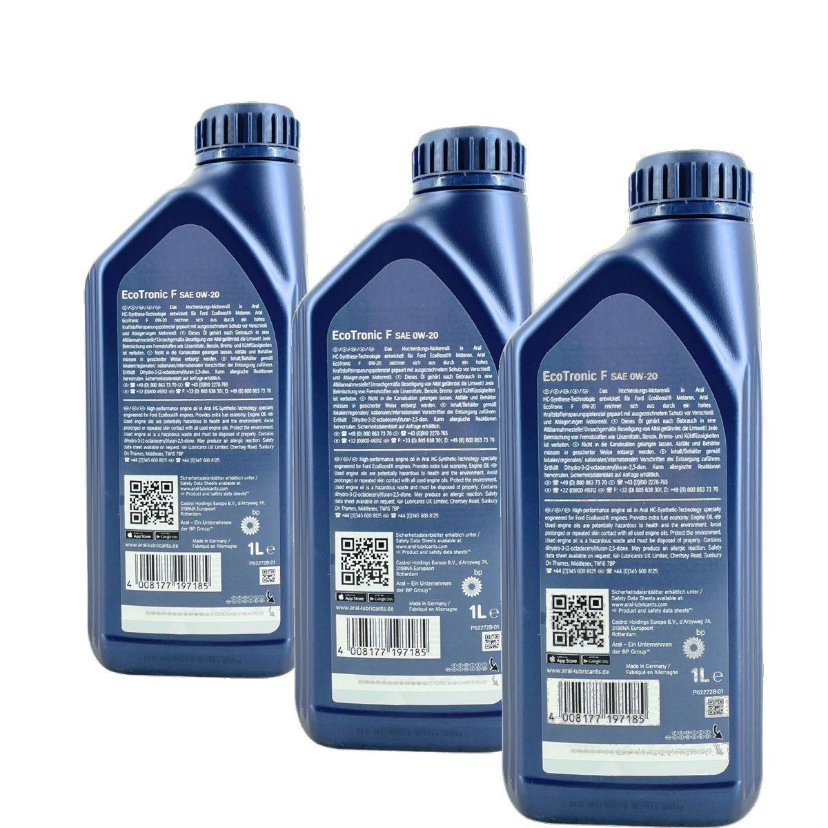 Aral EcoTronic F 0W-20 3x1 Liter