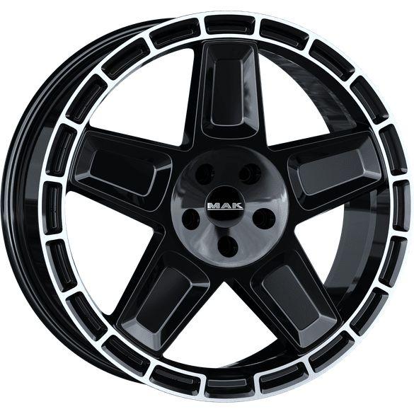 MAK TREK gloss black mirror ring 9.0Jx20 5x130 ET25