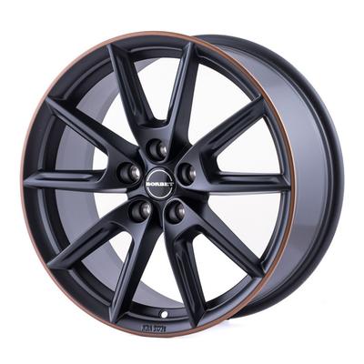 BORBET DESIGN LX19 black matt rim copper 8.0Jx19 5x112 ET40