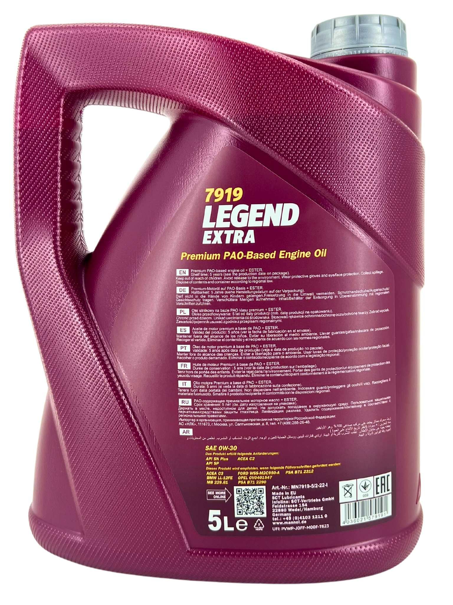 Mannol Legend Extra 0W-30 5 Liter
