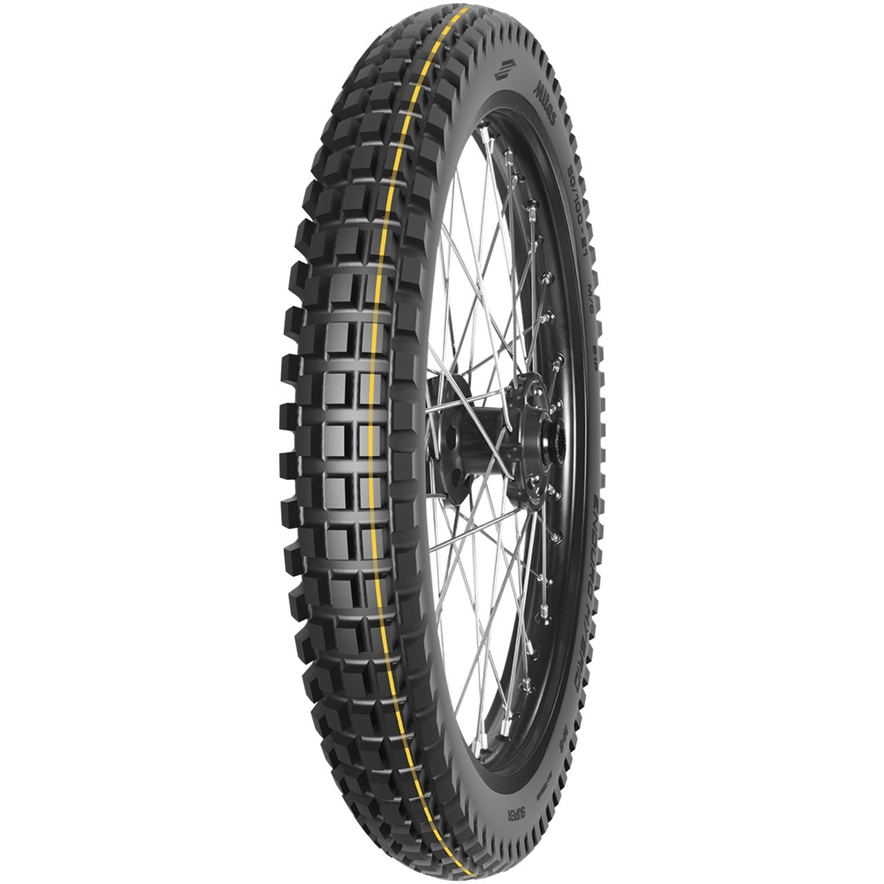 MITAS ENDURO HYBRID SUPER (YELLOW) 110/90 - 19 M/C TL/TT 62P REAR M+S