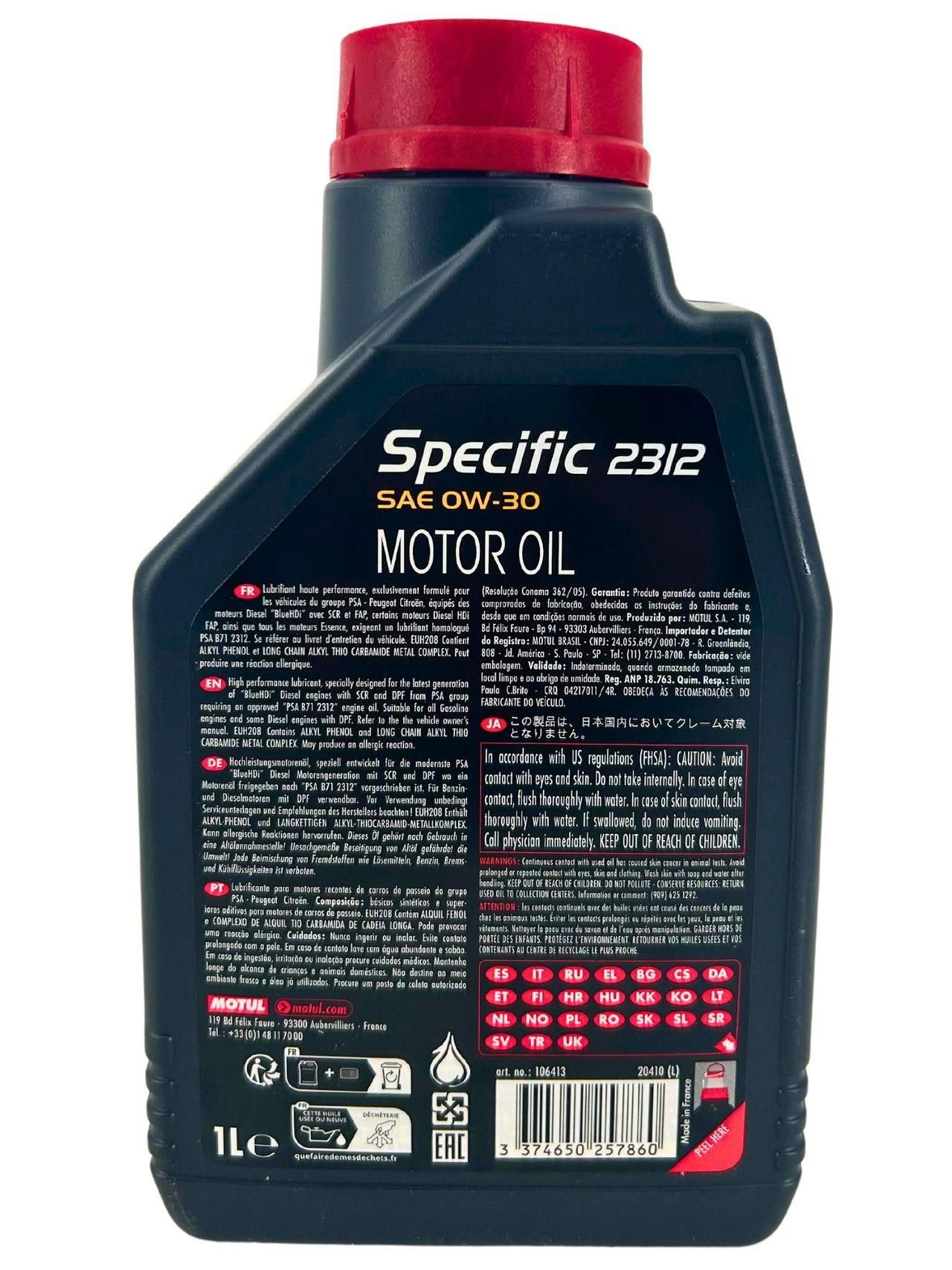 Motul Specific 2312 0W-30 1 Liter
