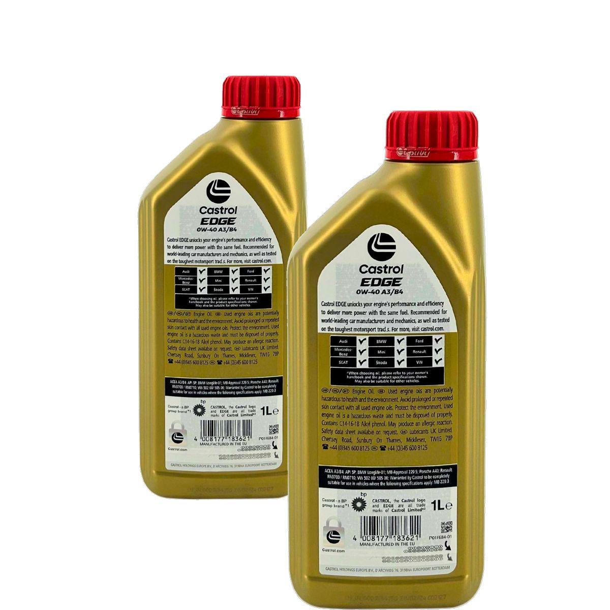 Castrol Edge 0W-40 A3/B4 2x1 Liter