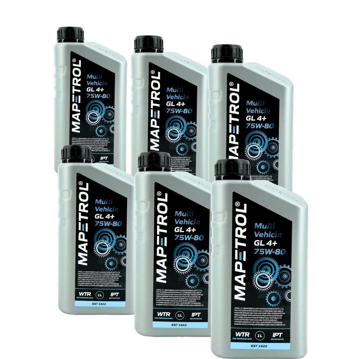 Mapetrol Multi Vehicle GL 4+ 75W-80 6x1 Liter