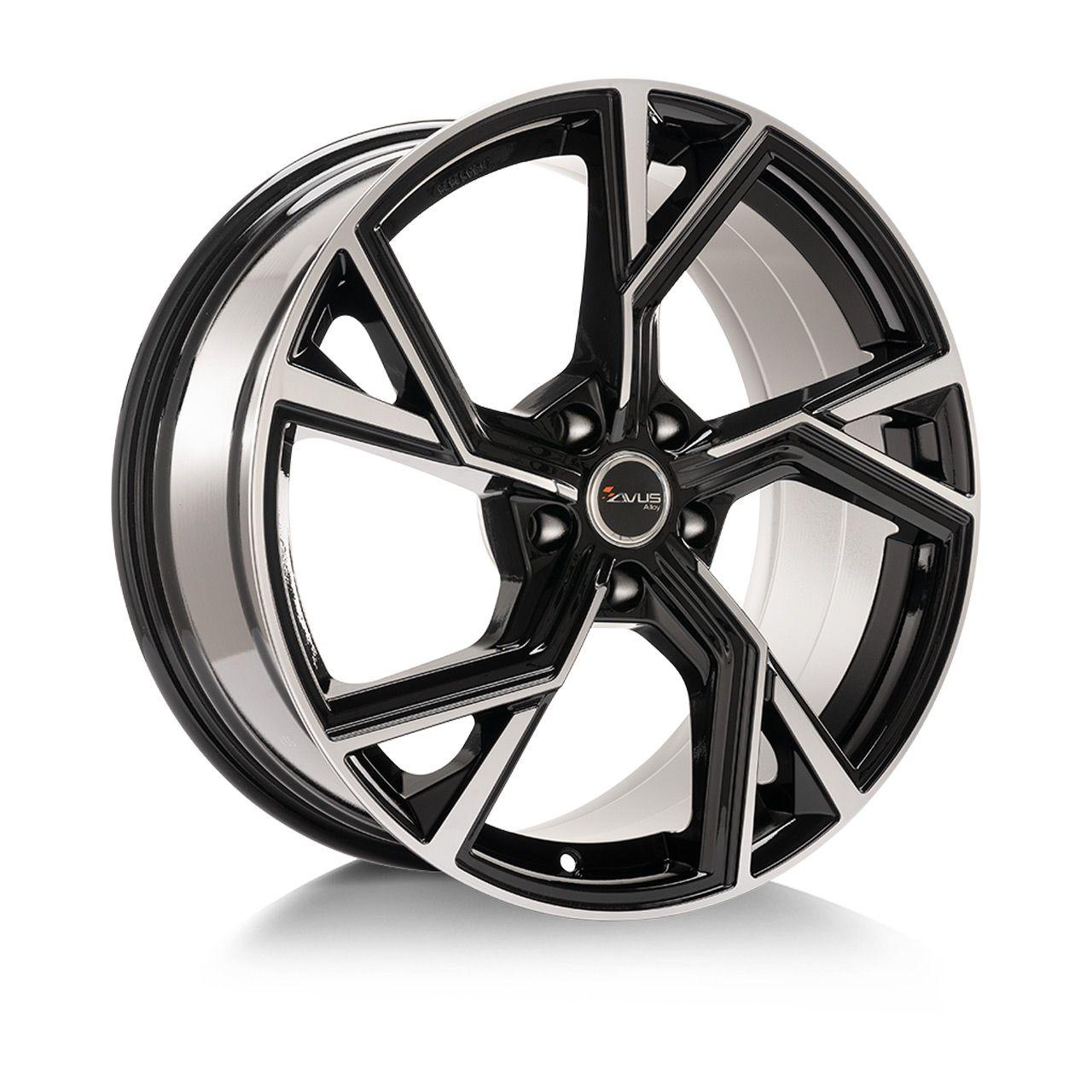 AVUS RACING AF20 black polished 9.5Jx21 5x112 ET25