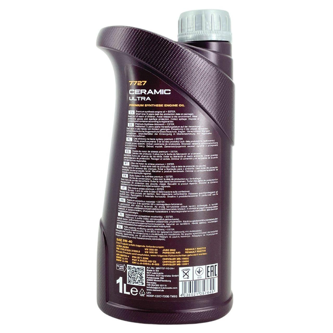 Mannol Ceramic Ultra 5W-40 1 Liter