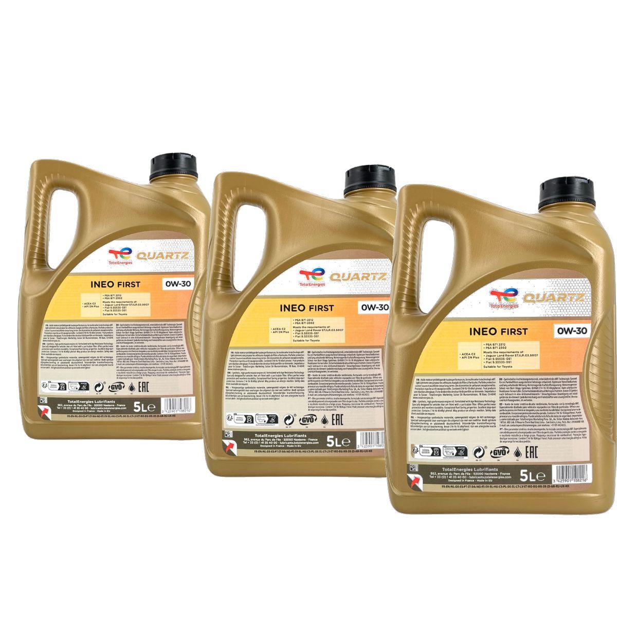 Total Quartz Ineo First 0W-30 3x5 Liter