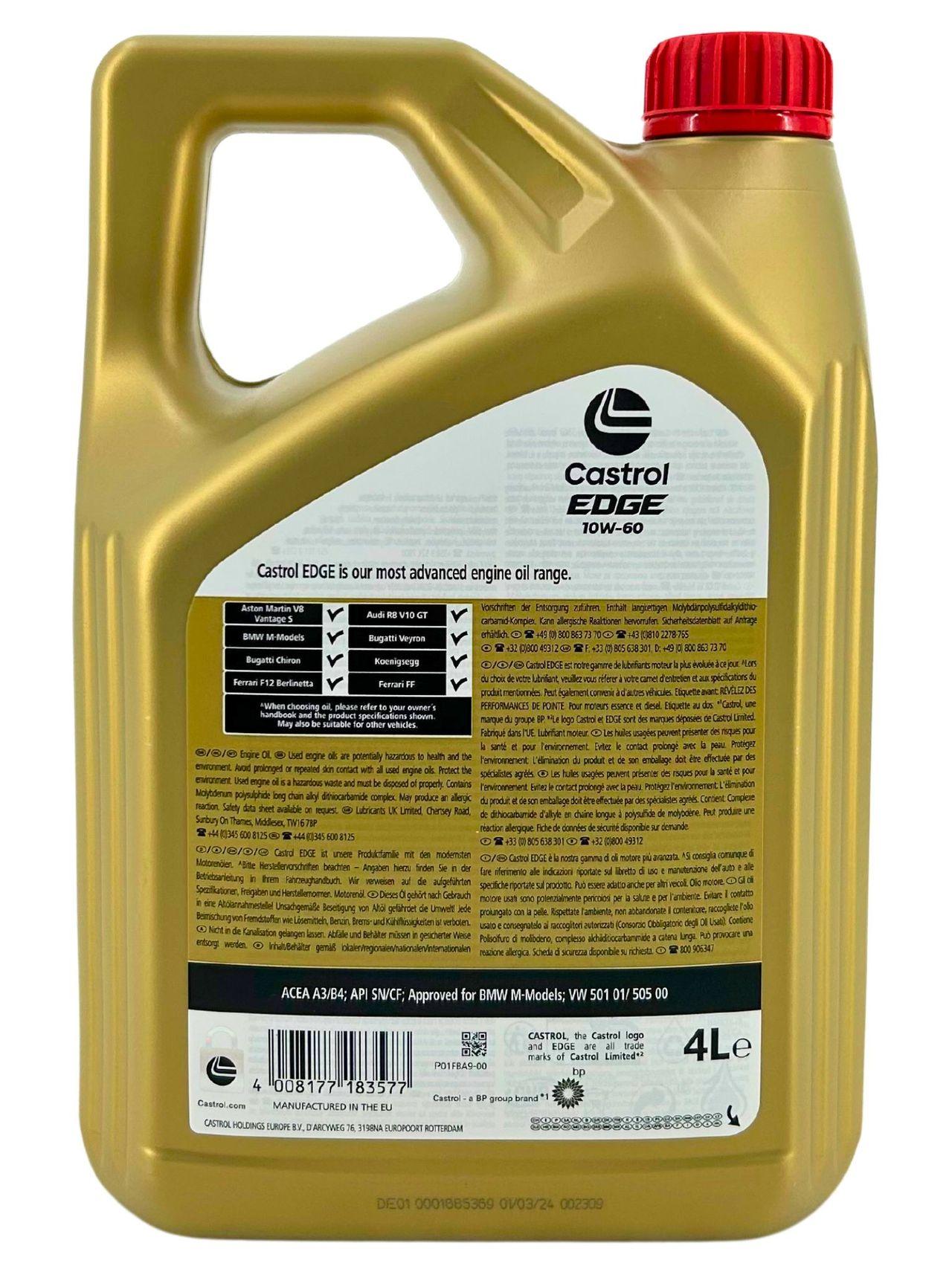 Castrol Edge 10W-60 4 Liter