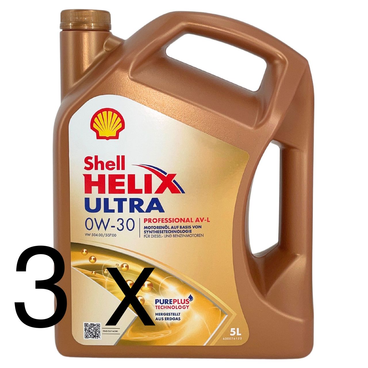 Shell Helix Ultra Professional AV-L 0W-30 3x5 Liter