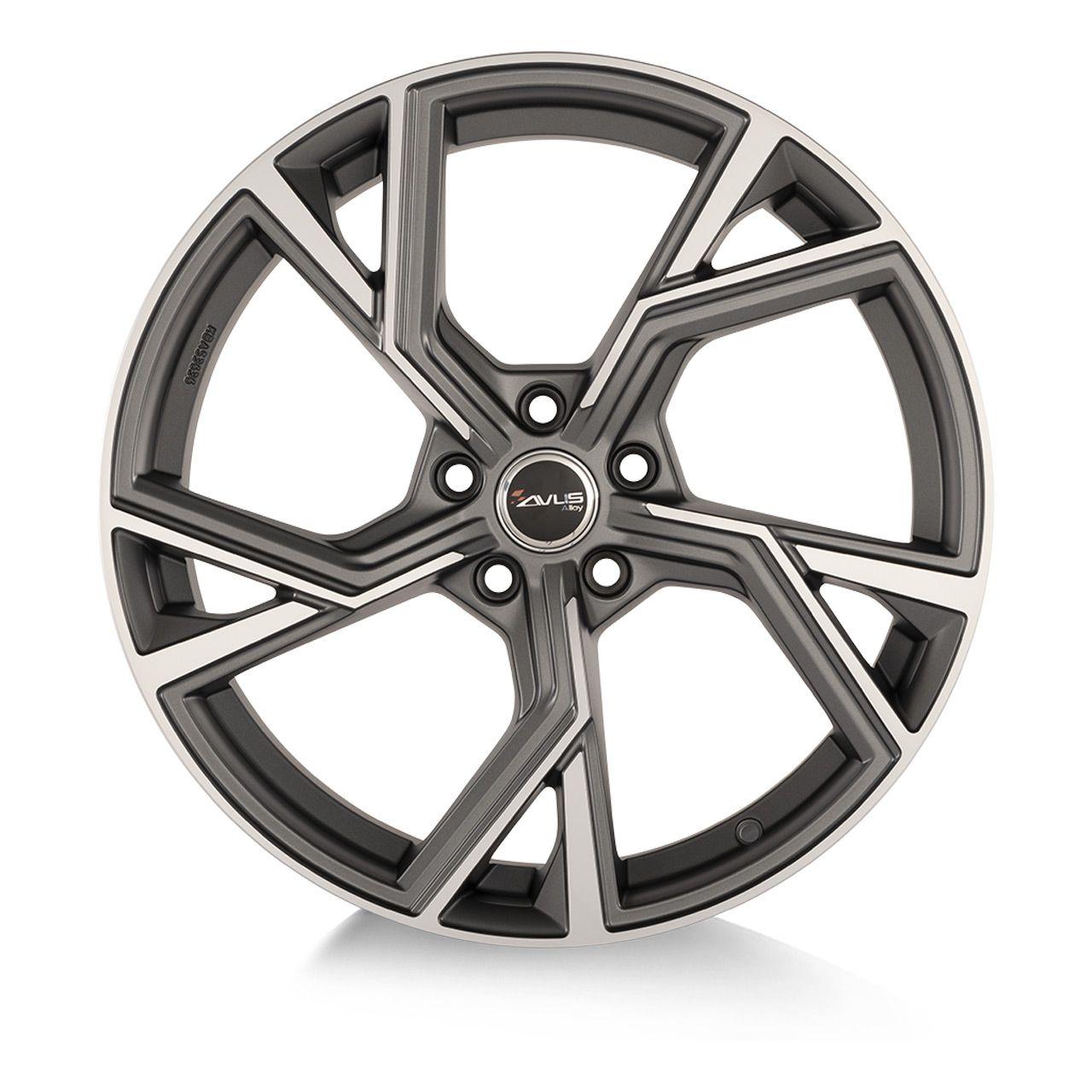 AVUS RACING AF20 matt anthracite polished 9.0Jx20 5x112 ET25