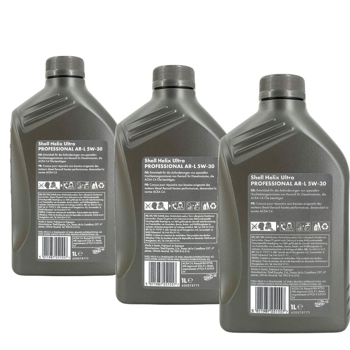 Shell Helix Ultra Professional AR-L 5W-30 3x1 Liter