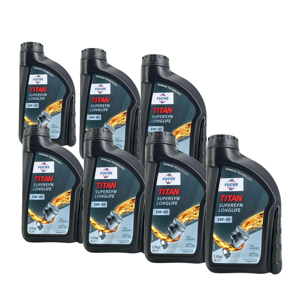 Fuchs Titan Supersyn Longlife 5W-40 7x1 Liter