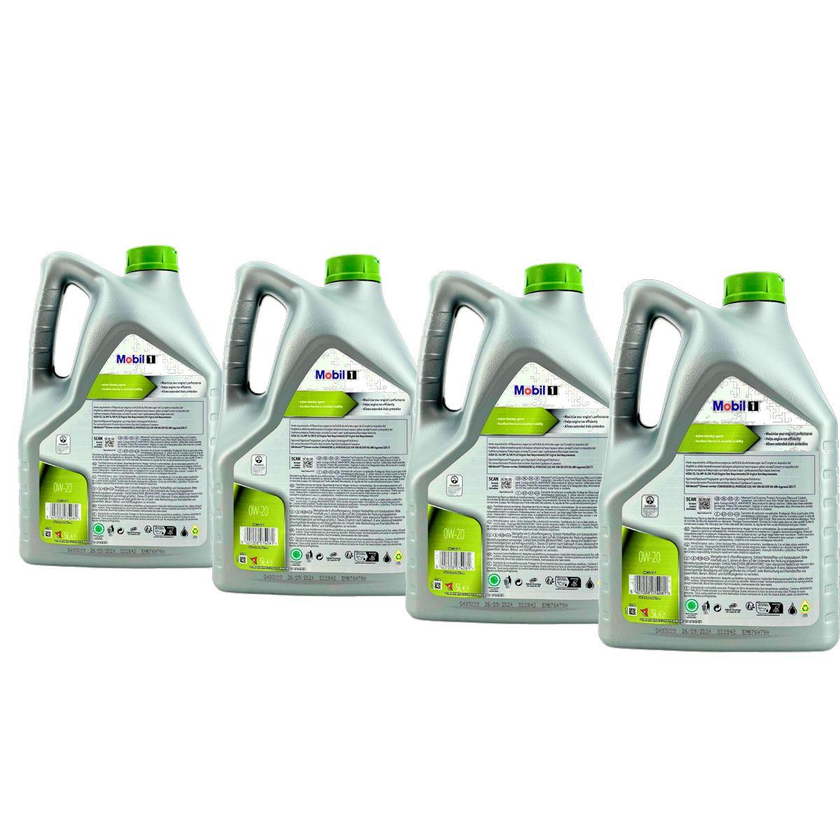 Mobil 1 ESP X2 0W-20 4x5 Liter