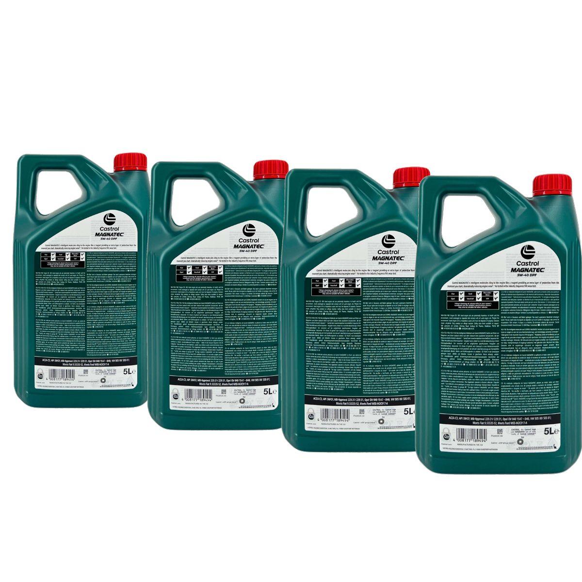 Castrol Magnatec 5W-40 DPF 4x5 Liter