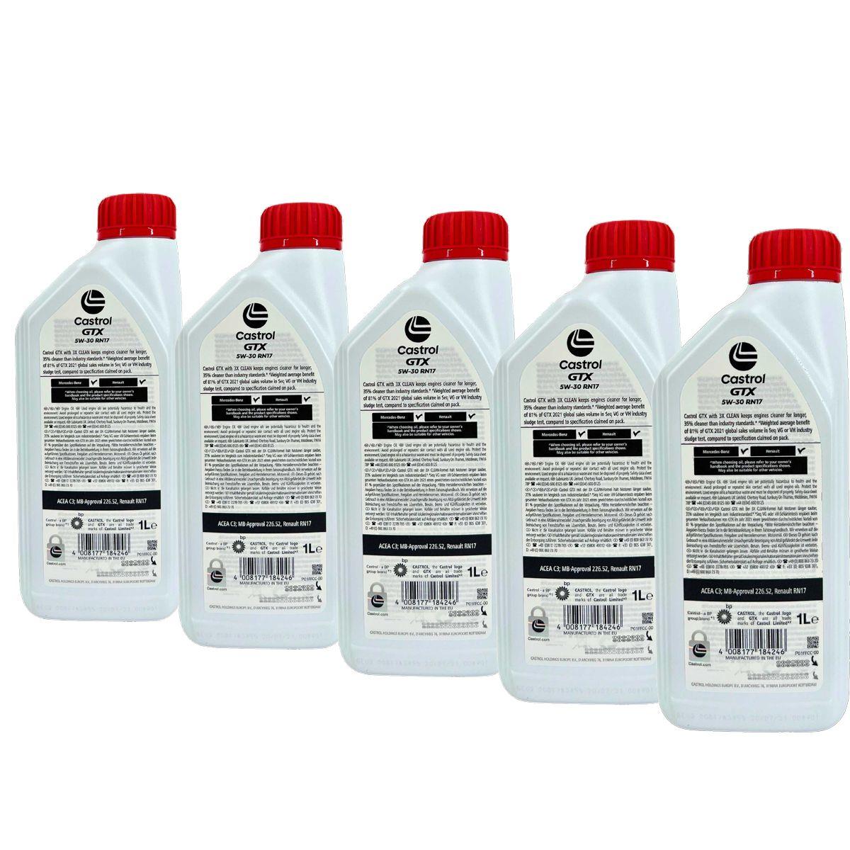 Castrol GTX 5W-30 RN17 5x1 Liter