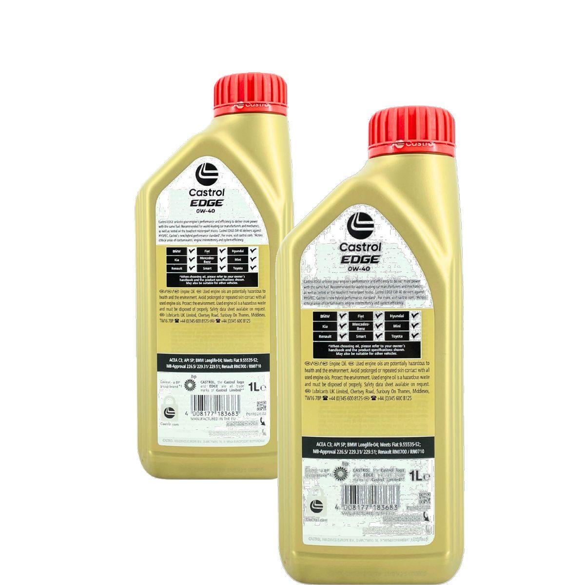 Castrol Edge 0W-40 2x1 Liter