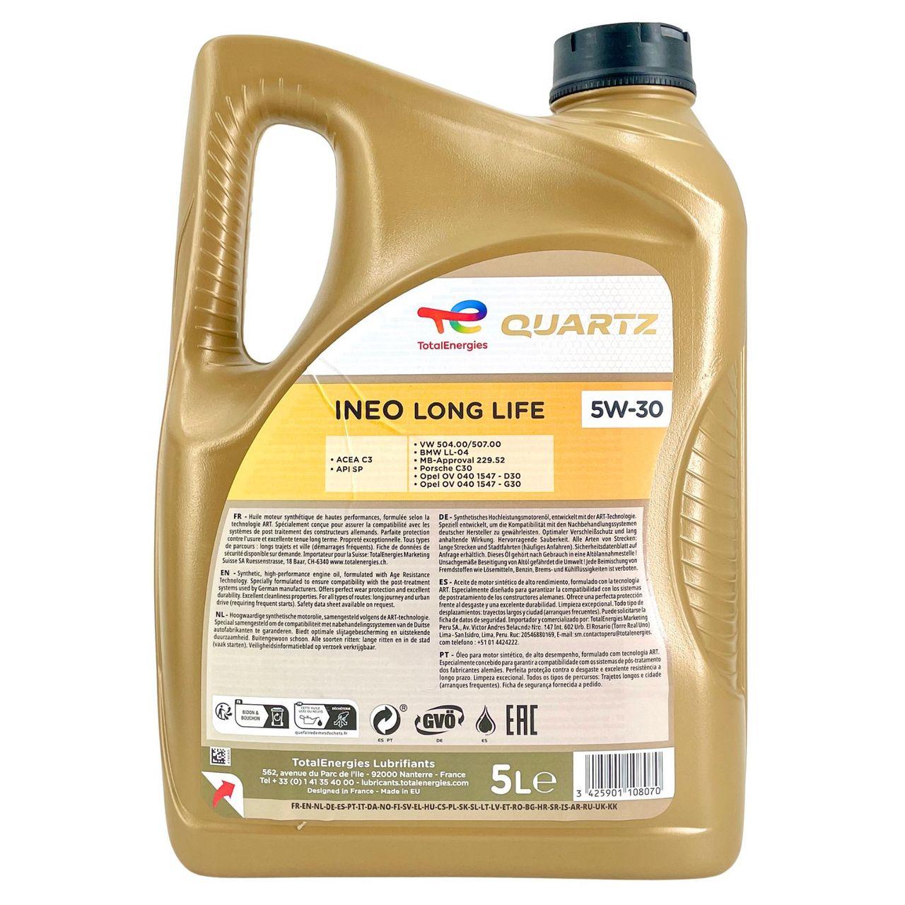 Total Quartz Ineo Longlife 5W-30 5 Liter