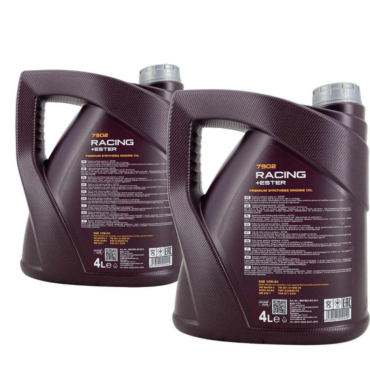 Mannol Racing + Ester 10W-60 2x4 Liter