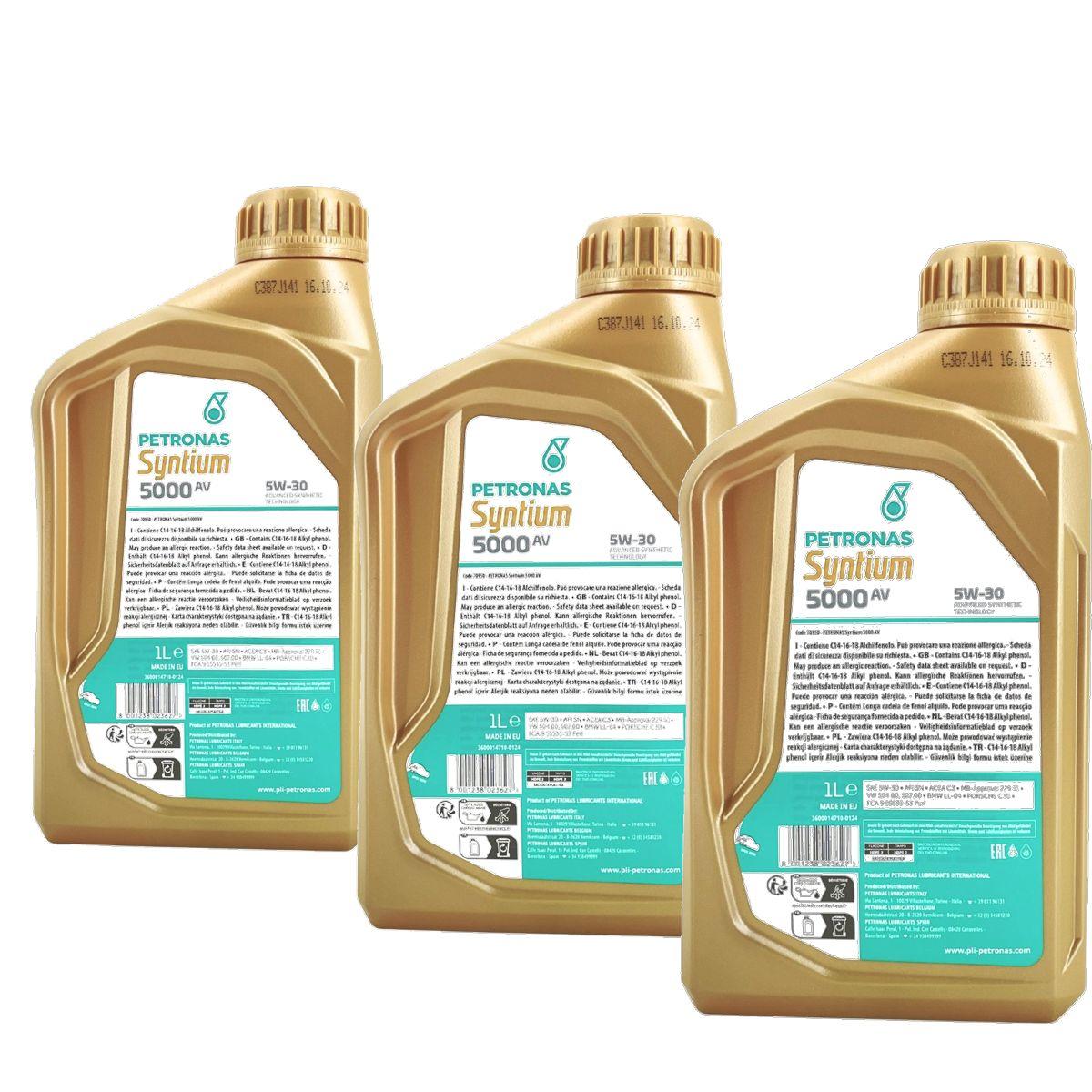 Petronas Syntium 5000 AV 5W-30 SN 3x1 Liter