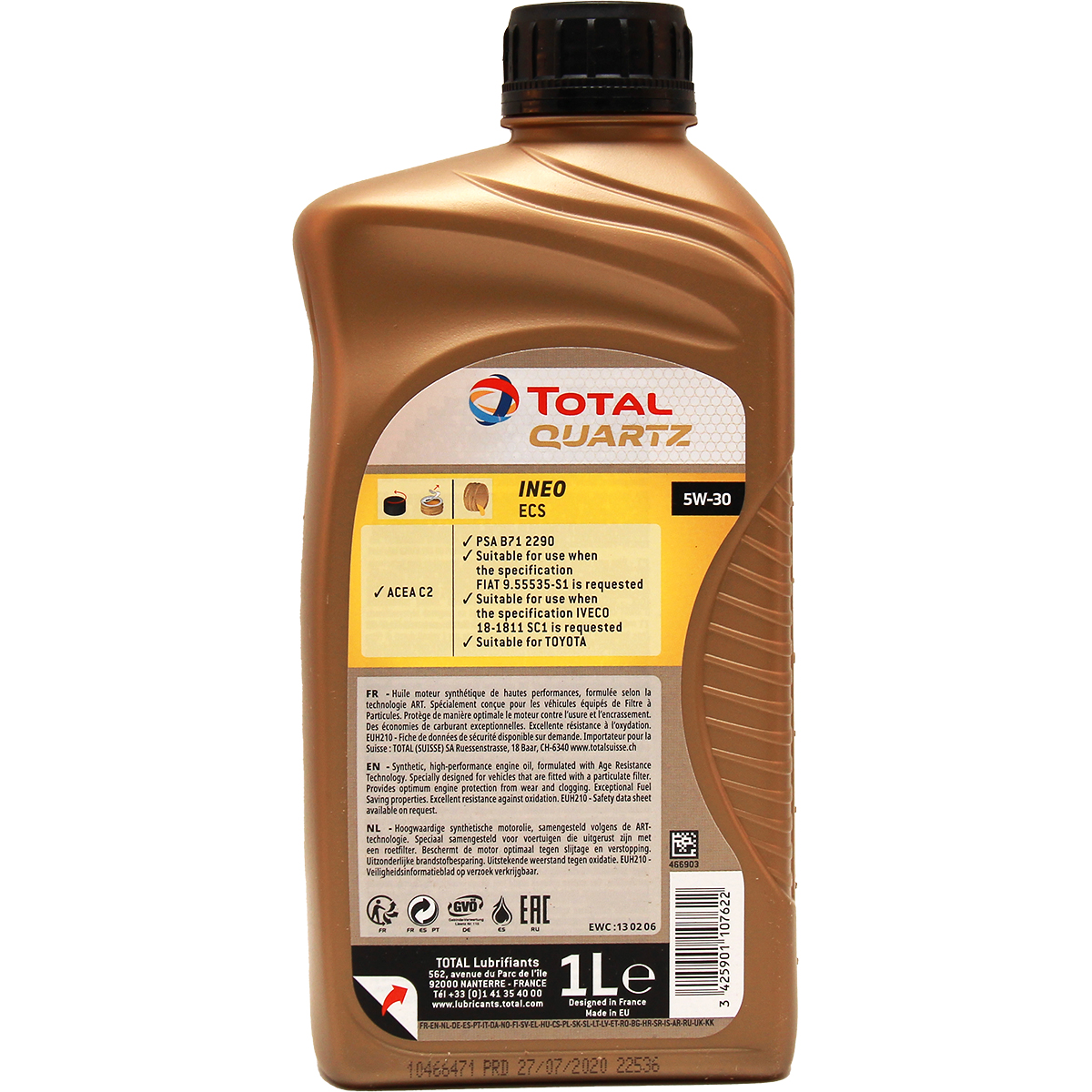 Total Quartz Ineo ECS 5W-30 1 Liter 