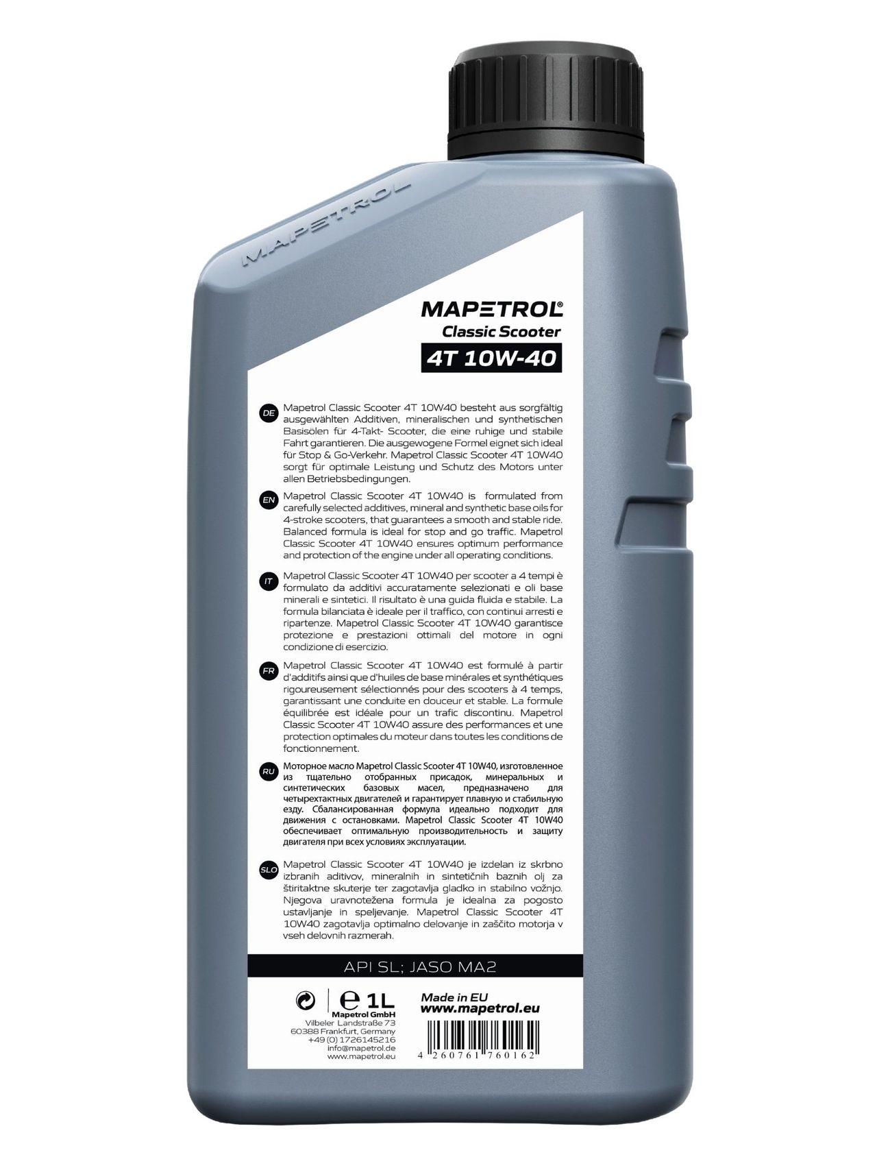 Mapetrol Classic Scooter 4T 10W-40 1 Liter