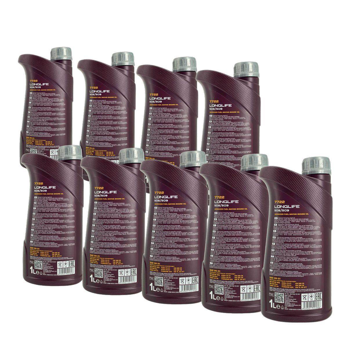Mannol Longlife 508/509 0W-20 9x1 Liter