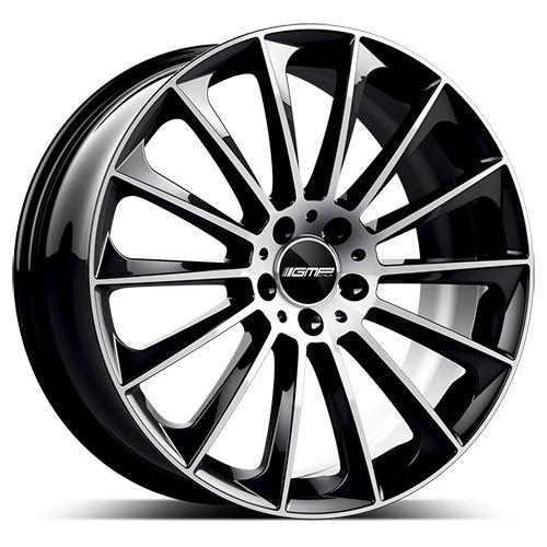 GMP STELLAR schwarz diamantgeschliffen 10.0Jx22 5x130 ET50