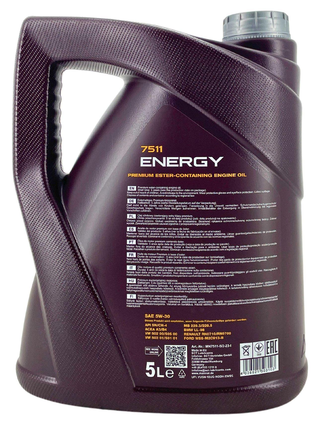 Mannol Energy 5W-30 5 Liter