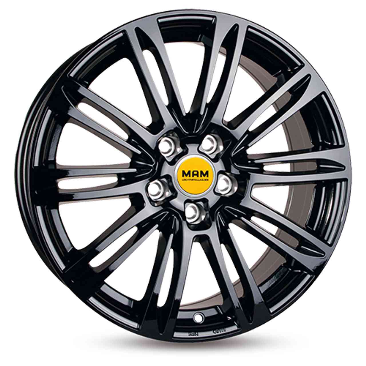 MAM MAM A4 black painted 8.0Jx18 5x112 ET35