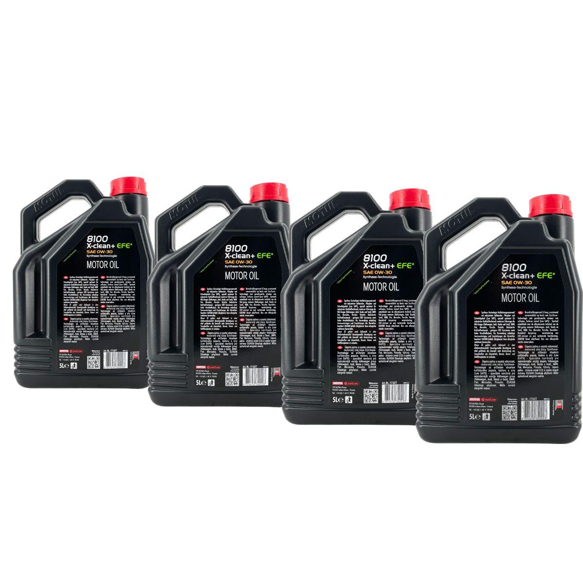 Motul 8100 X-Clean + EFE 0W-30 4x5 Liter