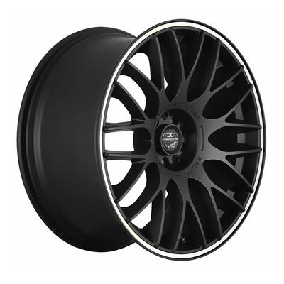BARRACUDA KARIZZMA mattblack puresports color trim weiss 7.5Jx17 5x100+112 ET35