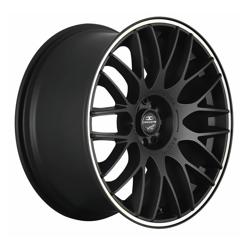 BARRACUDA KARIZZMA mattblack puresports color trim weiss 8.5Jx19 5x112 ET45