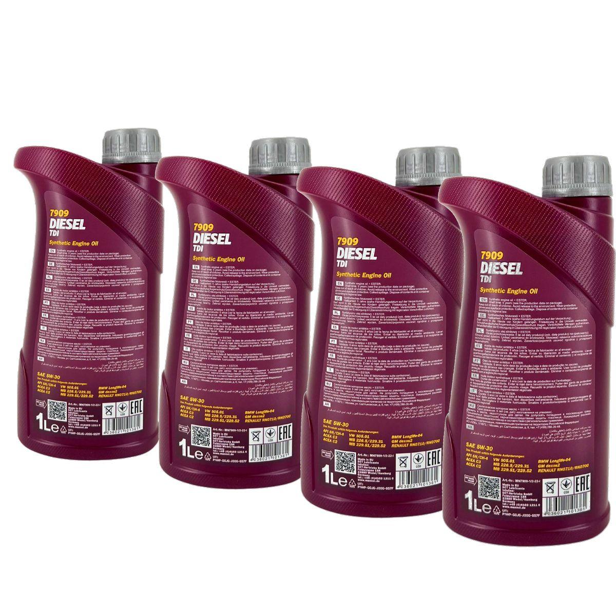 Mannol Diesel TDI 5W-30 4x1 Liter
