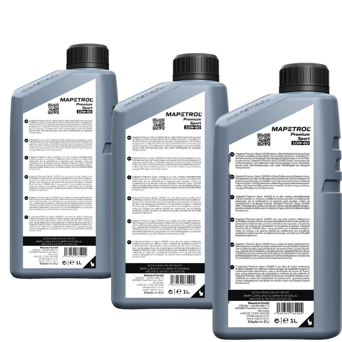 Mapetrol Premium Sport 10W-60 3x1 Liter