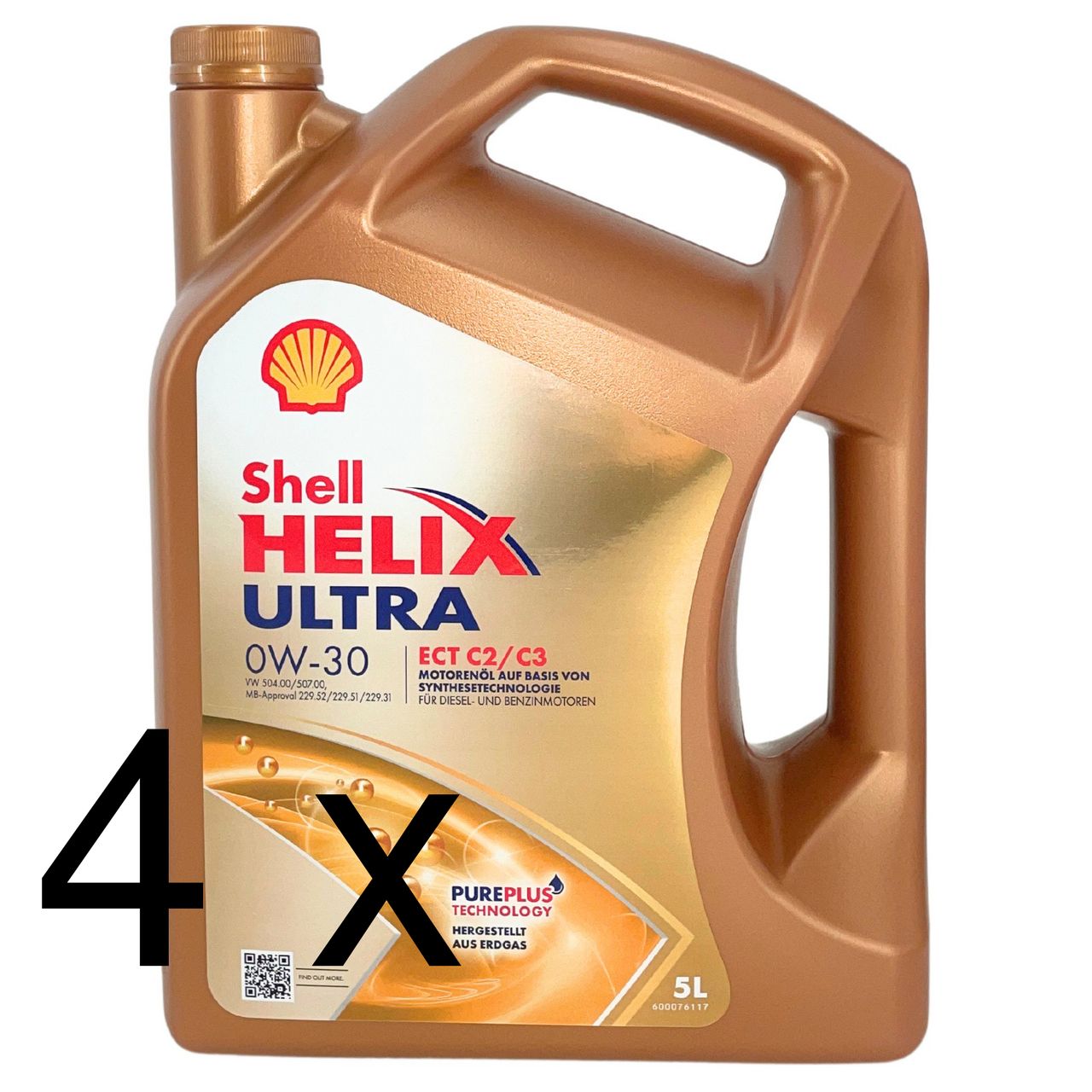 Shell Helix Ultra ECT C2 C3 0W-30 4x5 Liter