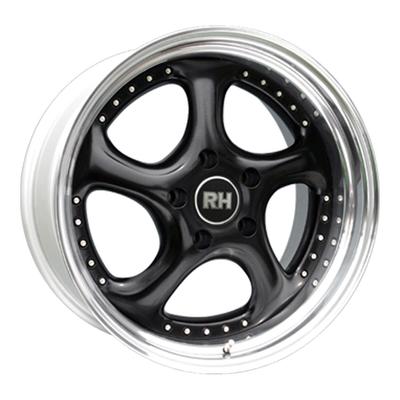 RH TURBO P schwarz Horn hochglanz poliert 8.0Jx18 5x112 ET69