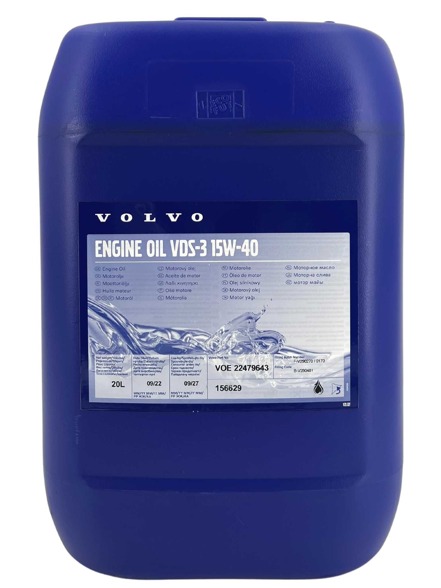 Original Volvo Engine Oil VDS-3 15W-40 20 Liter