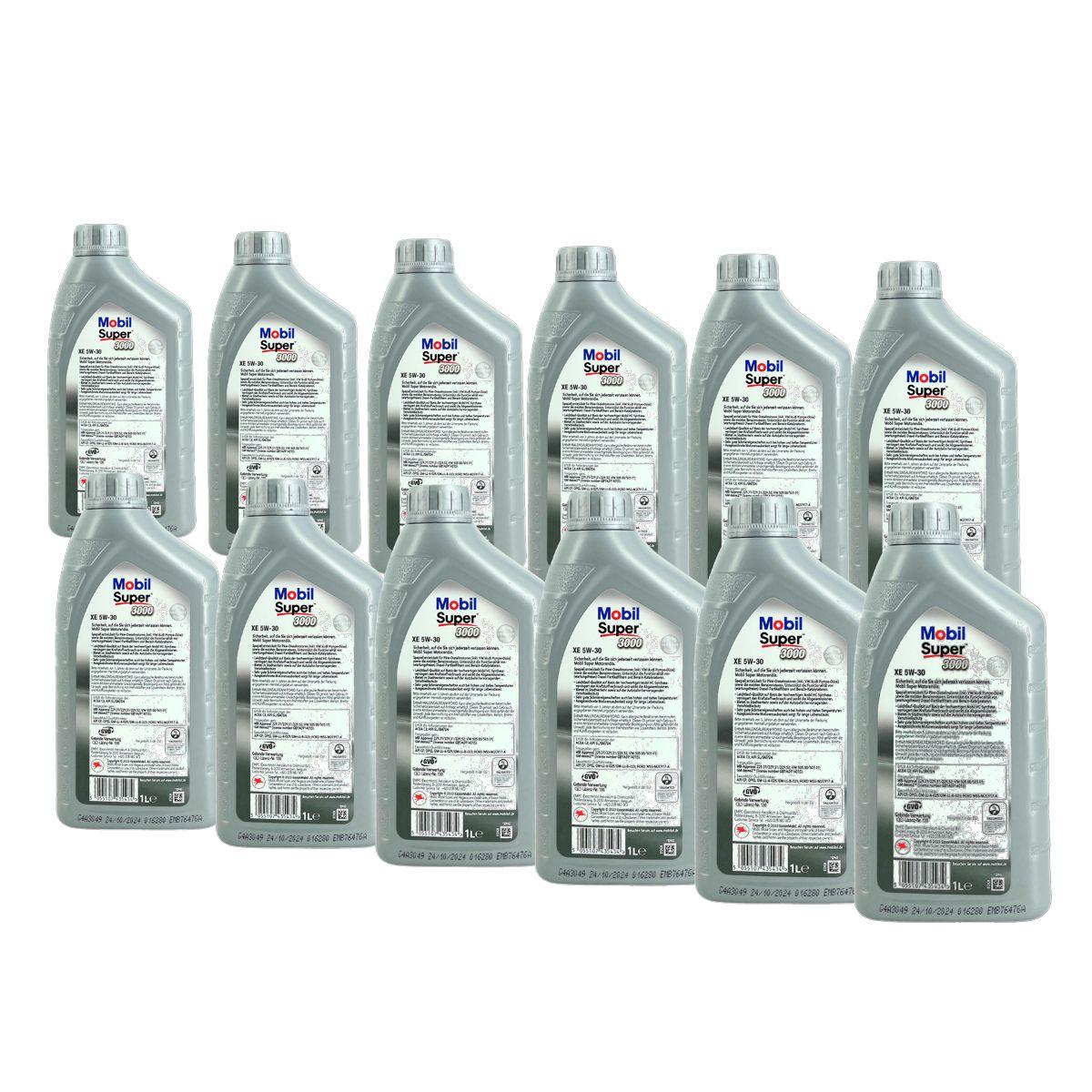 Mobil Super 3000 XE 5W-30 12x1 Liter