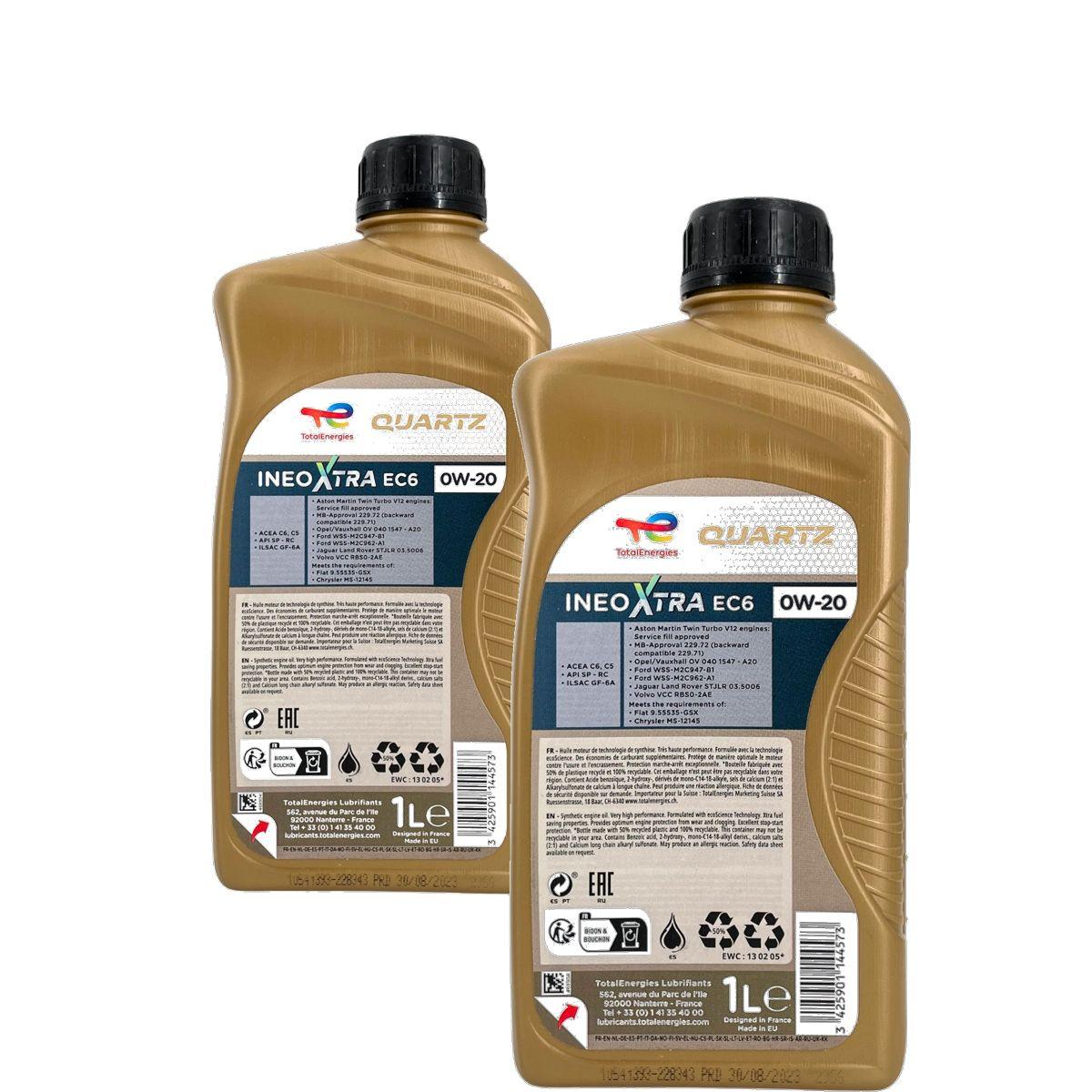 Total Quartz Ineo Xtra EC6 0W-20 2x1 Liter