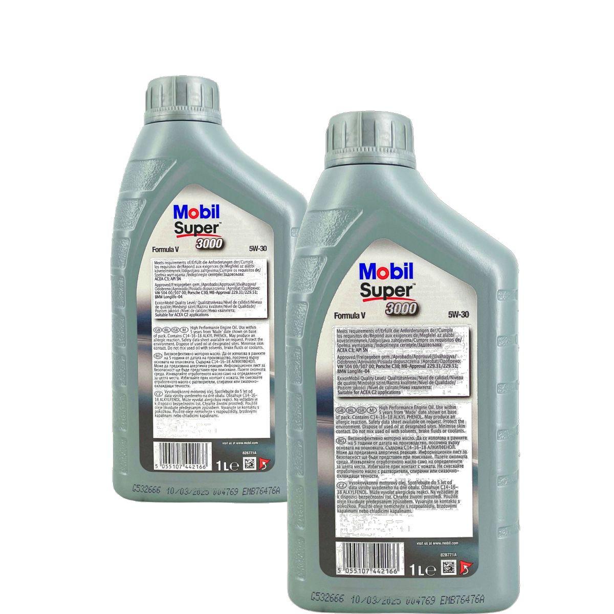 Mobil Super 3000 Formula V 5W-30 2x1 Liter