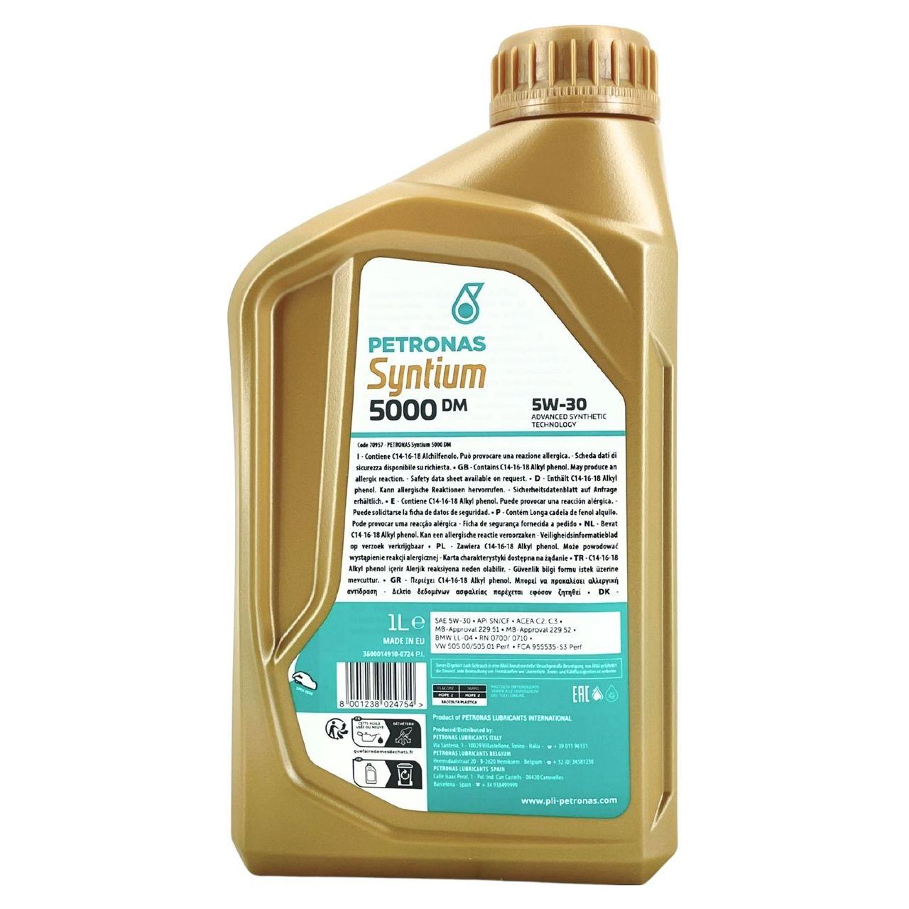 Petronas Syntium 5000 DM 5W-30 SN 1 Liter