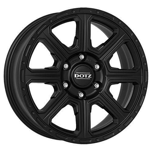 DOTZ KALAHARI BLACK schwarz matt 7.0Jx16 6x139.7 ET24