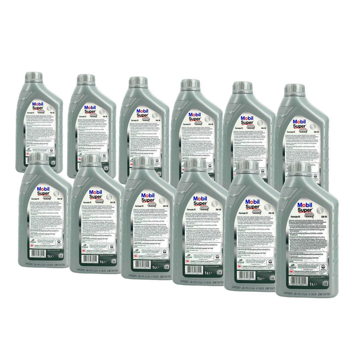 Mobil Super 3000 X1 Formula FE 5W-30 12x1 Liter