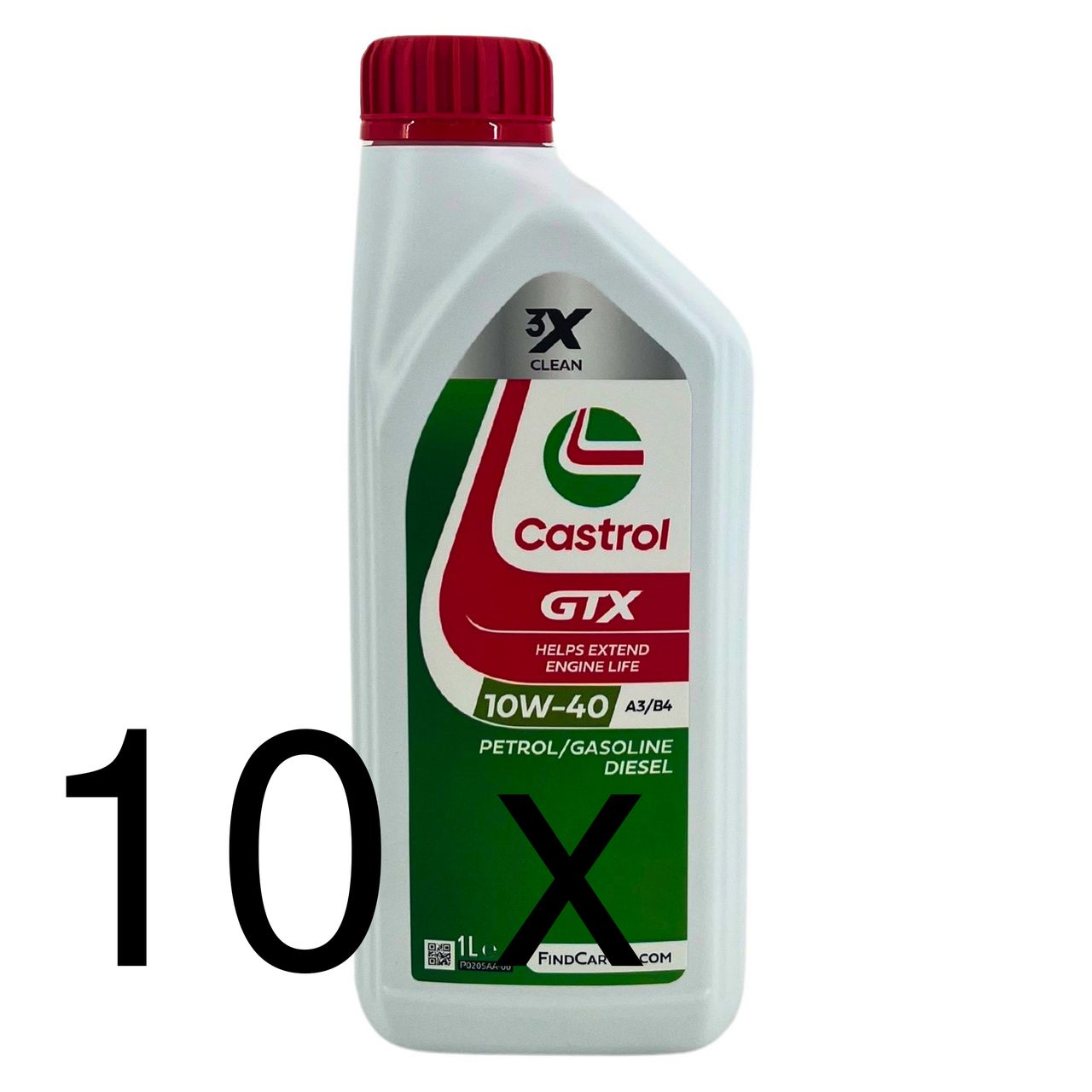 Castrol GTX 10W-40 A3/B4 10x1 Liter